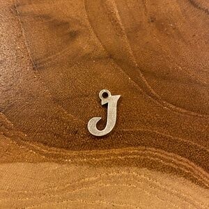 James Avery Script Initial "J" Charm, Sterling Silver